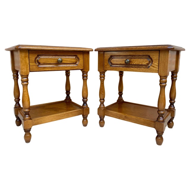 Early 20th Century Spanish Nightstands with One Drawer and Iron Hardware and One Open, A Pair For Sale - Image 15 of 18