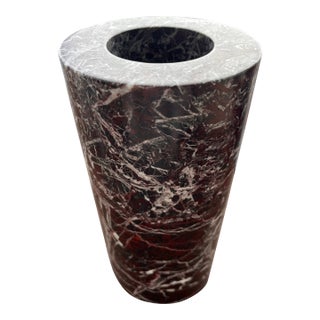 Red Marble Vase For Sale