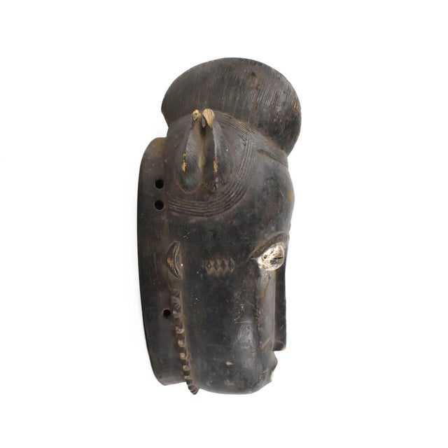African Early 20th Century Yaure Baule Portrait Mask Cote d'Ivoire For Sale - Image 3 of 7
