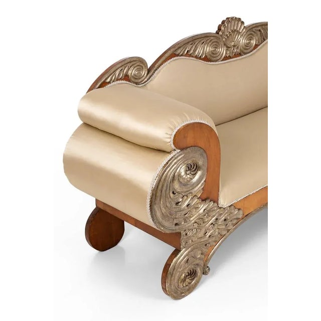 Antique Spanish Sofa in Birch For Sale - Image 4 of 12