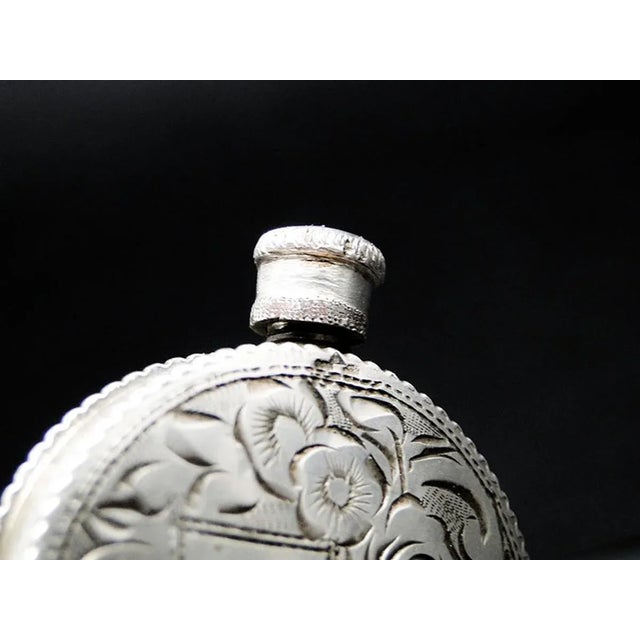 German Art Deco Silver Parfume Bottle, 1950s, in Very Good conditions. Designed 1920 to 1949