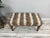 Details SIZE: 18X18X36 Inches ( with legs ) - 45x45x90 cm TYPE: Handmade Ottoman Bench CONDITION: is good. CONSTRUCT: It...