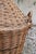 French Provincial Ext. LRG Provincial Woven Rattan "Made in France" and Glass Vino Bottle Basket For Sale - Image 3 of 9