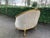 c.1900 French Marquise Gold Beech Velvet Loveseat For Sale - Image 11 of 13