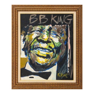 George Frayne "B. B. King" Acrylic on Canvas For Sale