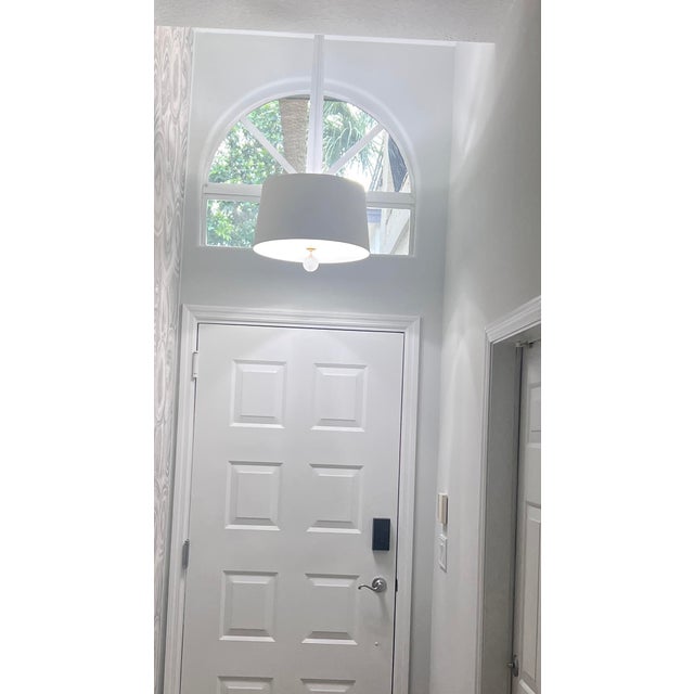 Italian Thomas Pheasant for Baker Furniture Solaire Chandelier - Original Baker Documentation Available. For Sale - Image 3 of 8