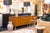 A vintage Florence Knoll executive office credenza. This is a beautifully refinished mid century cabinet. It is in...