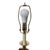 1960s Vintage Art Deco Hollywood Regency Twin Toleware Table Lamp For Sale - Image 5 of 5