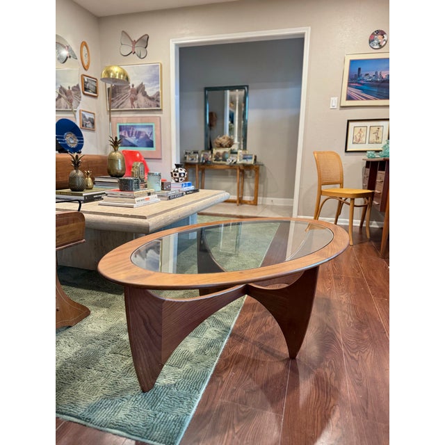 G Plan Beautiful Oval Teak “Astro” Coffee Table by Victor Wilkins for GPlan, Attributed Circa 1960s. For Sale - Image 4 of 11