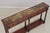 Wood Mahogany 2 Drawer Marble Top Console Table For Sale - Image 7 of 17