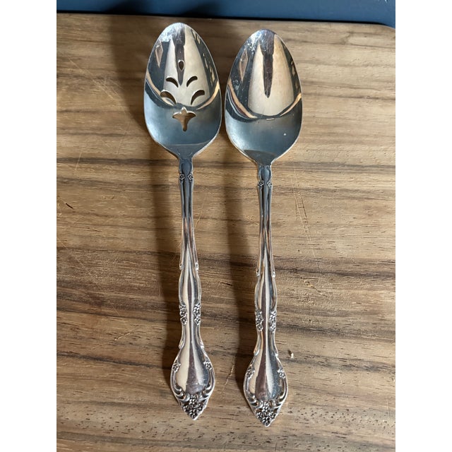 Silver Vintage Oneida Community "Affection" Silverplate Flatware Set - 45 pcs For Sale - Image 8 of 11