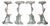 Space Age Mercury High Kitchen Bar Stools in Aluminium by Philip Watts, Set of 4 For Sale
