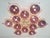 Metal 21st Century Beehive Polished Brass Amethyst Bubbles Murano Flush Mount by Fabio LTD For Sale - Image 7 of 8