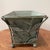 Metal Vintage French Country Style Distressed Raised Metal Planter With Vines and Bird For Sale - Image 7 of 12