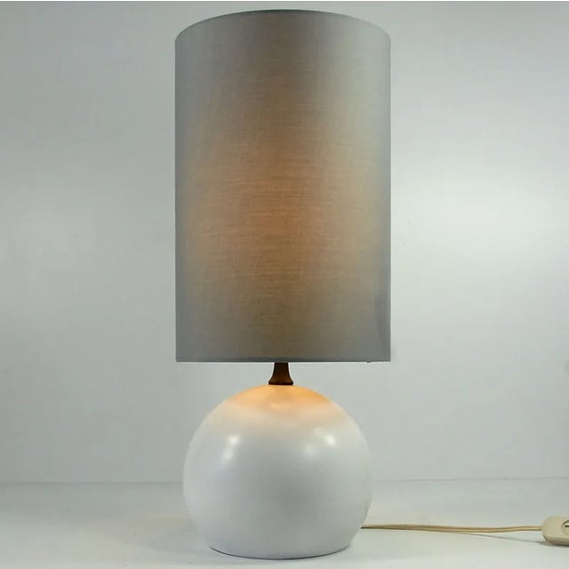 Postmodern French Metal Ball Table Lamp, 1980s For Sale - Image 3 of 7