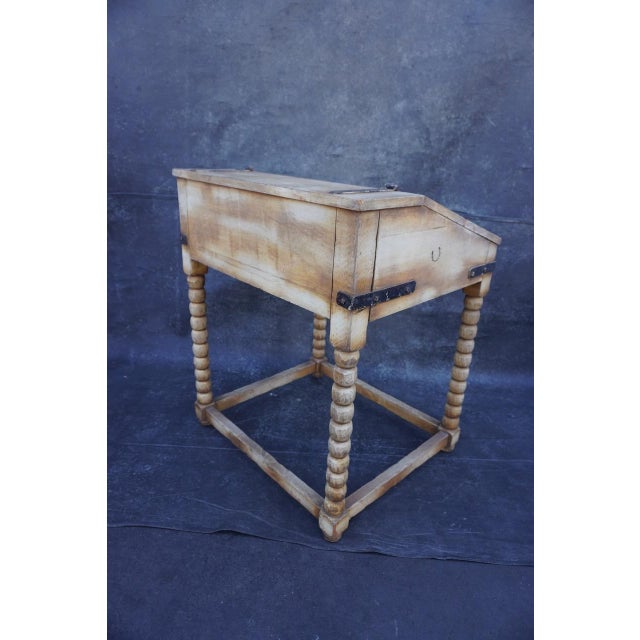 1920s Original Monterey Straw Ivory Desk For Sale - Image 11 of 12