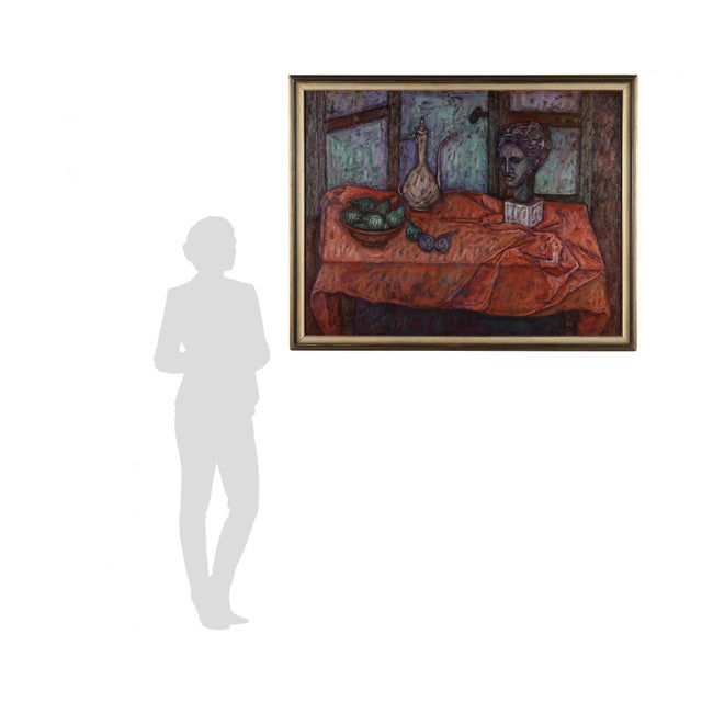 Oil on canvas, 1964, signed and dated at lower edge, framed. Stretcher size 39 1/2 x 50 1/2 in. Frame dimensions 44 x 55...