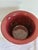Mid-Century Modern Vintage Artmark Portugal Red Ceramic Planter For Sale - Image 3 of 7
