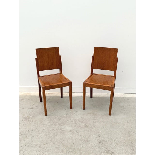 Vintage Wooden Chair, France, 1950 For Sale - Image 10 of 11