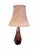 Mid-Century Modern Val Saint Lambert Pink Crystal Table Lamp With Custom Silk Shade, C. 1950s For Sale - Image 3 of 12