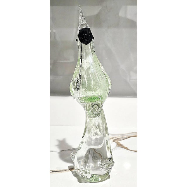 Late 20th Century Murano-Style Glass Parrot Sculpture For Sale - Image 16 of 17