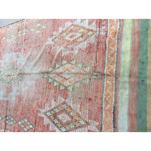 Textile Moroccan Vintage Tribal Rug, 1960 For Sale - Image 7 of 13