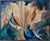 Abstract Tim Rawlins Mid-Century Floral Abstract Acrylic on Canvas 1961 For Sale - Image 3 of 4