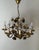 1980s Hollywood Regency Gilded Chandelier with Roses from Honsel, 1980s For Sale - Image 5 of 11