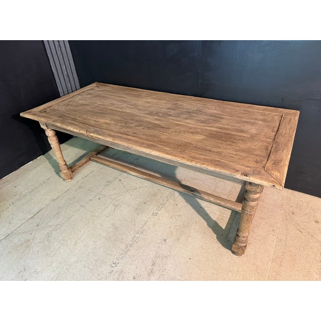 French Oak Farmhouse Dining Table, 1890s For Sale - Image 3 of 17