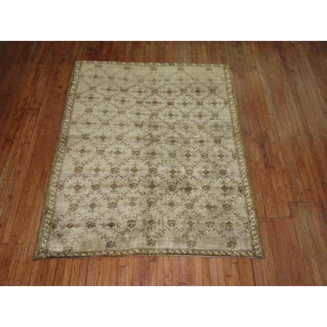 Vintage Zabihi Collection Turkish Rug - 6' x 7'6" For Sale In New York - Image 6 of 6