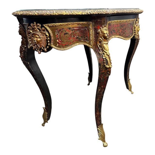 This 19th Century French Writing Desk is a stunning piece of antique furniture. With its French style and intricate...