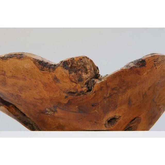 Vintage Wooden Bowl, 1950s For Sale - Image 4 of 11