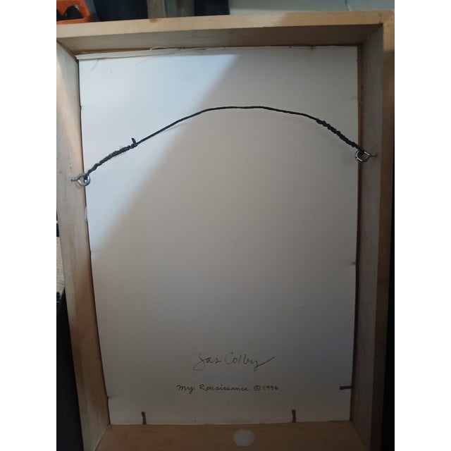 F-012 Sas Colby "My Renaissance" Mixed Media Portfolio (1996) – Framed Art, Dream Book, & Trunk For Sale - Image 11 of 14