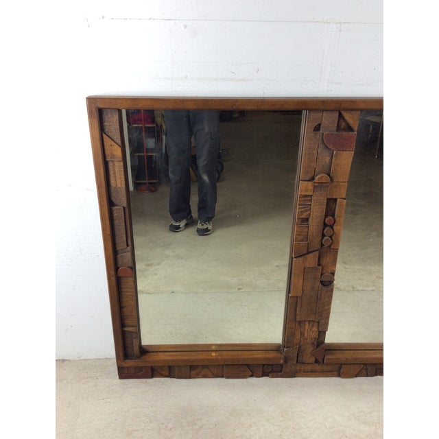 Mid-Century Modern Mid Century Modern Long Rectangular Wall Mirror by Pueblo From Lane Furniture For Sale - Image 3 of 18