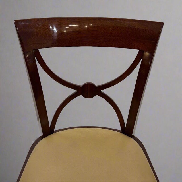 Set Four Art Deco Period DE COENE FRÈRES Side Chairs France circa 1930 For Sale In New York - Image 6 of 7