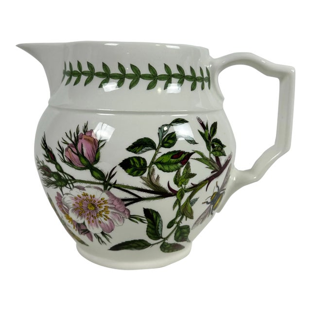 1972 Portmeirion Botanic Garden Dog Rose Staffordshire Jug For Sale