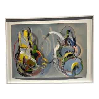 Contemporary Abstract Painting on Paper by Melanie Brown For Sale
