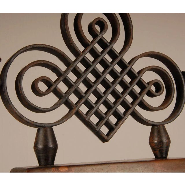 French Art Deco Wrought Iron Candleholder by Gilbert Poillerat, 1940s, in Very Good conditions. Designed 1920 to 1949 This...