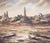 Large Vintage Southwestern Desert Oil Painting | Rustic Wooden Frame For Sale - Image 11 of 14
