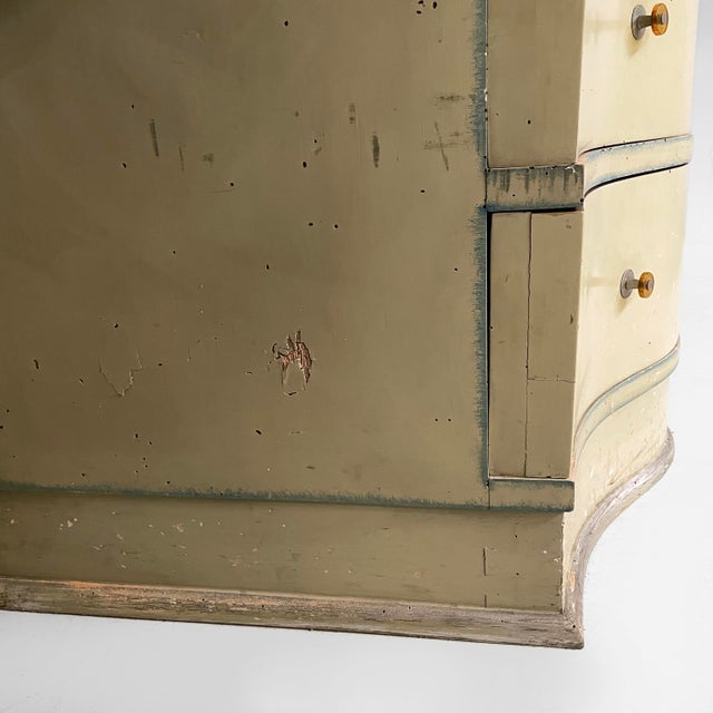 Art Deco Italian Makeup Console with Mirror and Stool in Wood, 1930s, Set of 2 For Sale - Image 17 of 18