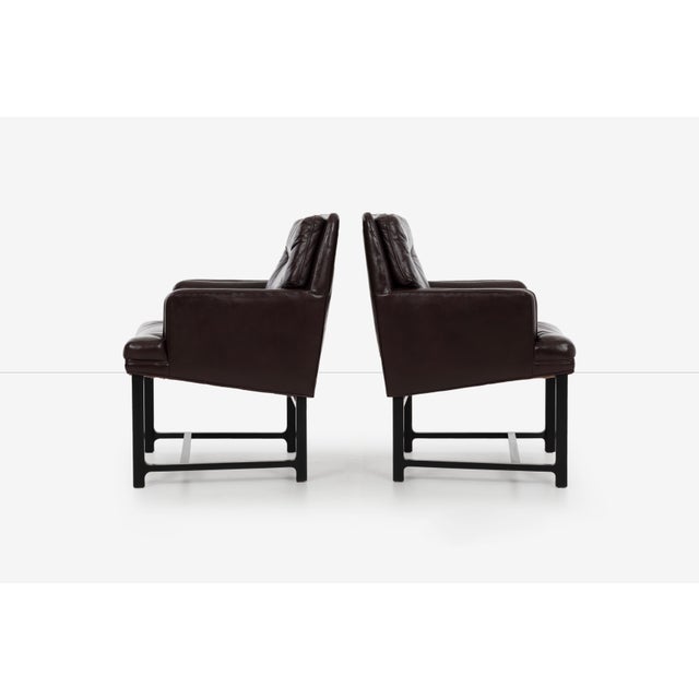 1950s Edward Wormley for Dunbar Pull-Up Lounge Chairs - a Pair For Sale - Image 5 of 12