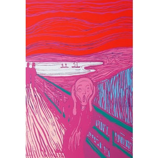 Andy Warhol After Munch, The Scream in Pink, 20th Century, Lithograph For Sale