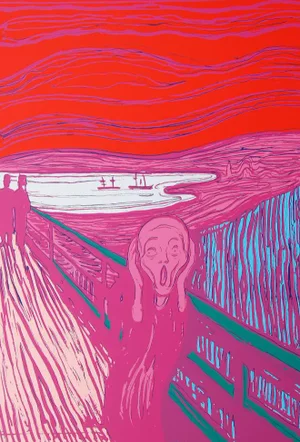 Andy Warhol After Munch, The Scream in Pink, 20th Century, Lithograph