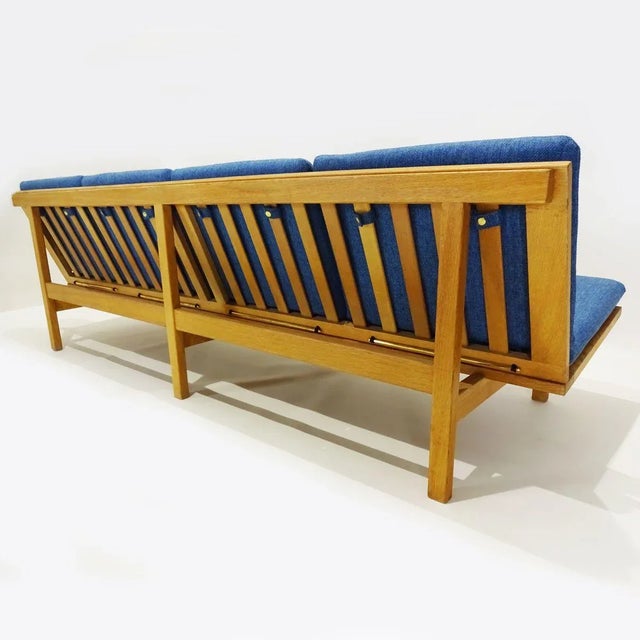 Wood 4-Seater Sofa and Lounge Chairs by Børge Mogensen for Fredericia, 1960s, Set of 3 For Sale - Image 7 of 11