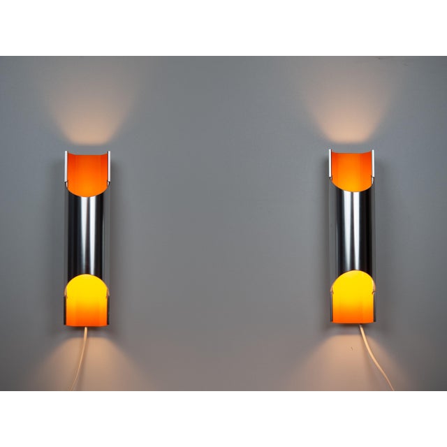 Danish Pandean Sconces by Bent Karlby for Lyfa, 1960s, Set of 2 For Sale - Image 3 of 14