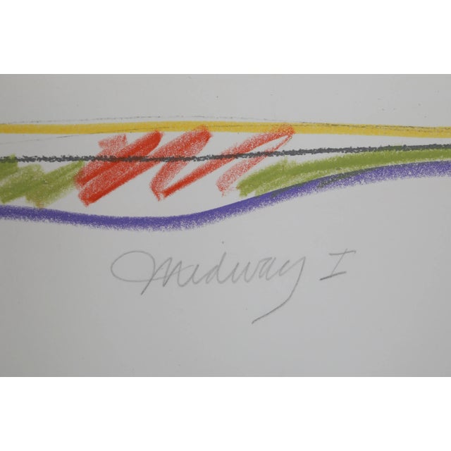 Modern Sybil Kleinrock "Midway I-A" Lithograph For Sale - Image 3 of 3