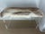 Postmodern Cb2 Reindeer Hide Acrylic Benches - Pair For Sale - Image 3 of 9