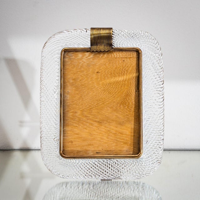Mid 20th Century Set of Three Murano Glass Table Frames by Barovier & Toso, Italy, Mid-20th Century For Sale - Image 5 of 11