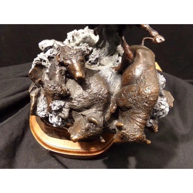 Don Hunt Survival of the Fittest Horse Limited Edition Bronze Sculpture H.Signed For Sale - Image 4 of 11