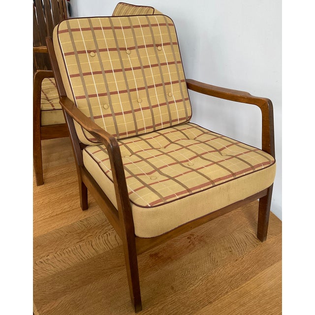 Pair of Mid-Century Modern Ole Wanscher Danish Armchairs For Sale - Image 10 of 18